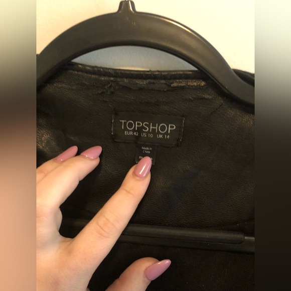 Loved TopShop Cropped Leather Jacket! - Picture 3 of 3